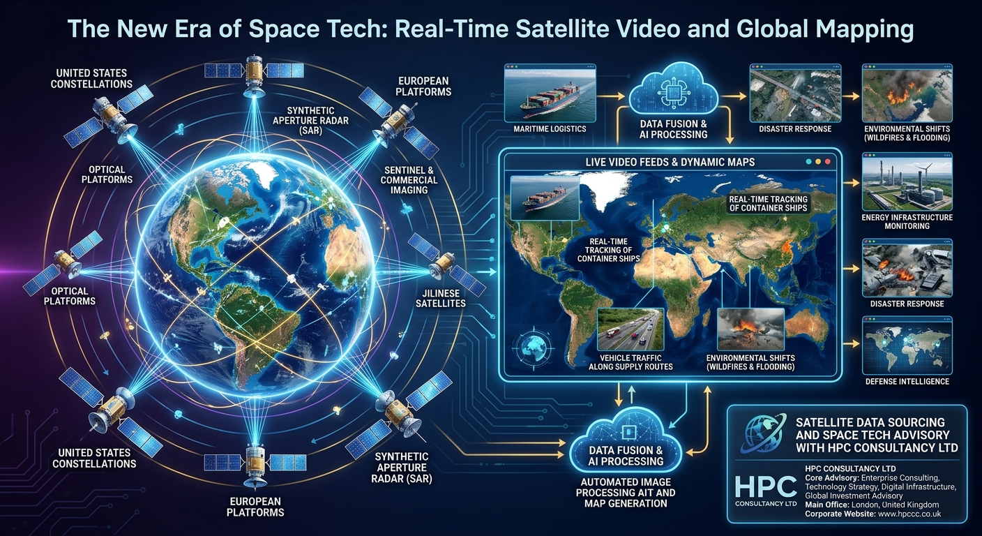 Real-Time Satellite Video and Global Mapping Slovakia